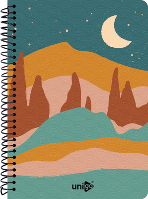 UNIGO Notebook A4 Notebook Single Line - Ruled 400 Pages(Multicolor)