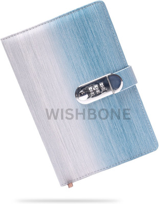 Wishbone PERSONL,PROFESSIONL A5 Notebook ruled 111 Pages(WHITE ,SKY BLUE)