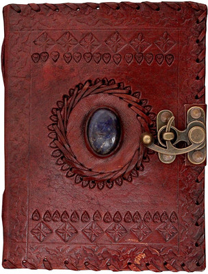 Rjkart Handmade designer diary A5 Diary Unruled 200 Pages(Brown1)