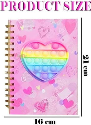 BeyondTrends Pop heart notebook 97 Book-size Memo Book Ruled 80 Pages(Multicolor)