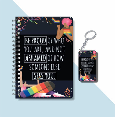 craft maniacs PRIDE A5 Notebook RULED 160 Pages(PRIDE BEST QUOTE)