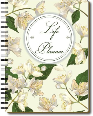 Nourish Life A5 Planner/Organizer Ruled 220 Pages(JASMINEFLOWERS)