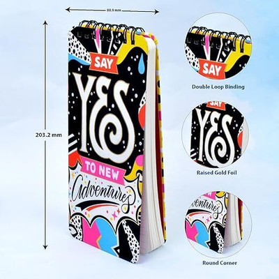 Memorys Softbound Spiral Planner To Do List (8 x 3.5 inches) Regular Planner Ruled 200 Pages(Adventure)