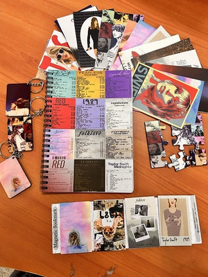 craft maniacs TAYLOR SWIFT GIFTING COMBO A5 Diary RULED 120 Pages(Multicolor)