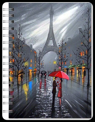 Family store Spriral pad Regular Notebook Single Ruler 500 Pages(Multicolor)