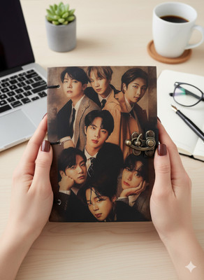 AMAN HANDICRAFT Handmade Dairy A5 Diary Unruled 200 Pages(Brown)