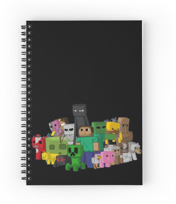 craft maniacs MINECRAFT NOTEBOOK COLLECTION A5 Diary RULED 160 Pages(Black)