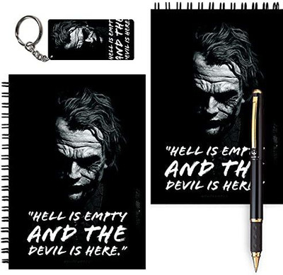 craft maniacs A6 MESSAGE PADS + ONE KEYRING A6 Notebook UNRULED 100 Pages(Black, Pack of 2)