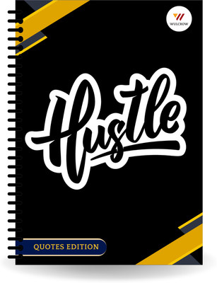 Wulcrow Premium Notebook A5 Notebook Ruled 140 Pages(Black)