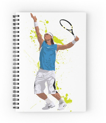 craft maniacs 2024 RAFAEL NADAL NOTEBOOK A5 Notebook RULED 160 Pages(Multicolor)