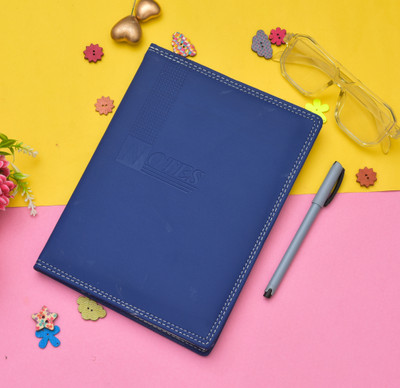 SPM Soft Bound Cover Corporate/Executive Professional Office Diary Regular Diary A5 Diary Ruled 200 Pages(Blue)