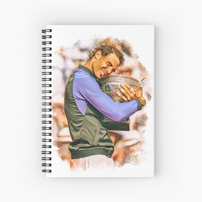 craft maniacs 2024 RAFAEL NADAL NOTEBOOK A5 Notebook RULED 160 Pages(Multicolor)