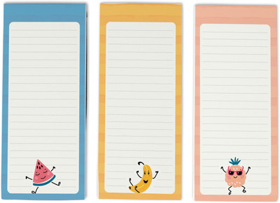 Inkdotpot To-Do List Notepads Regular Note Pad Unruled 150 Pages(Blue, Pack of 3)