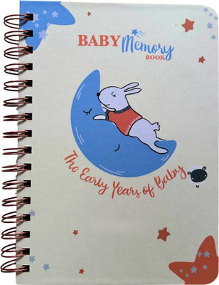Bop Canvases Baby record book A5 Diary Printed 100 Pages(Multicolor)