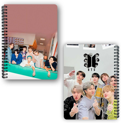 Goku Ki Dukan BTS Kpop Notebook A5 Diary Unruled 150 Pages(Mulitcolour)