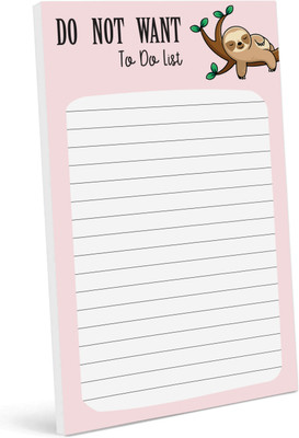 Inkdotpot Daily Planner A5 Planner Unruled 50 Pages(Pink)