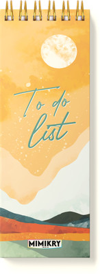 Mimikry Mimkry To Do List 120 gsm Hard Cover Regular Desk Planner Ruled 100 Pages(Landscape)
