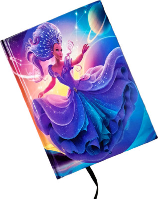 TECHNOCHITRA Wings of Inspiration | Cosmic Angels Diary Notebook Journal A5 Notebook Ruled 192 Pages(Multicolor)