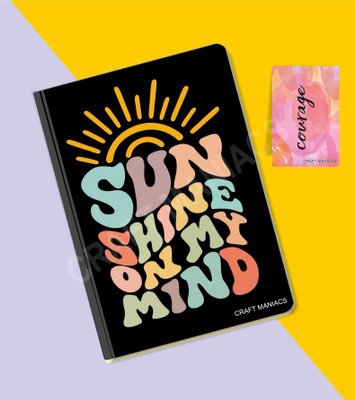 craft maniacs GLUEBIND DIARY A5 Diary RULED 100 Pages(Multicolor)