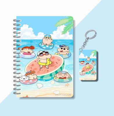 craft maniacs SHINCHAN 2025 NOTEBOOK COLLECTION A5 Notebook RULED 160 Pages(White)