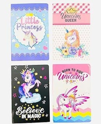 Z-Plus Stationery Gift Unicorn Notebook A5 Notebook yes 100 Pages(Multicolor, Pack of 2)