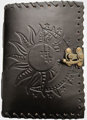 craftking Sun Moon Black Book-size Journal Plain 200 Pages(Black)