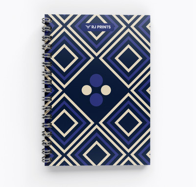 RJPrint Nature Art A5 Notebook Unruled 200 Pages(Purple)