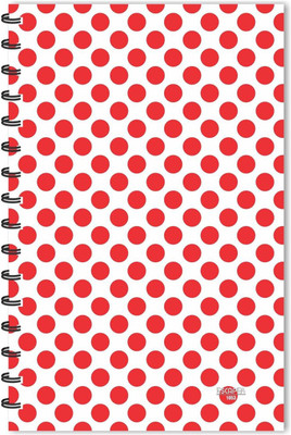 ESCAPER RG1053 A5 Diary Ruled 160 Pages(Red, White)