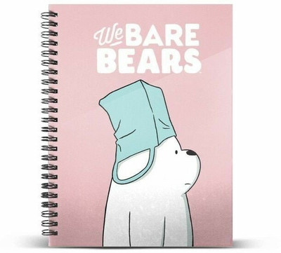 craft maniacs BARE BEARS 2023 COLLECTION A5 Notebook RULED 160 Pages(Multicolor)