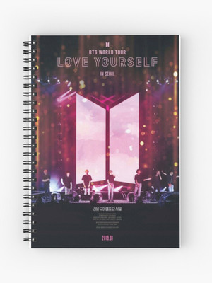 TheHackStore BTS Boy Band Concert Printed A5 Notebook Ruled 200 Pages(Multicolor)