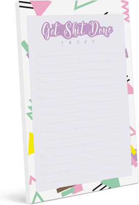 Inkdotpot Daily Planner A5 Planner Unruled 50 Pages(Pink)