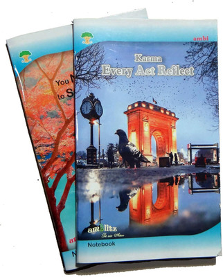 amblitz Spiral Notebook A4 Diary Ruled 144 Pages(Multicolor)