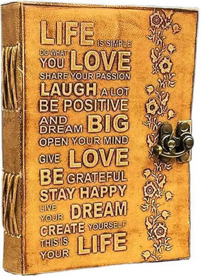 craftking Love Life Book-size Diary Plain 240 Pages(Brown)