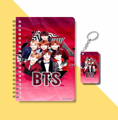 craft maniacs BTS 2023 NOTEBOOK COLLECTION A5 Note Book RULED 160 Pages(White)