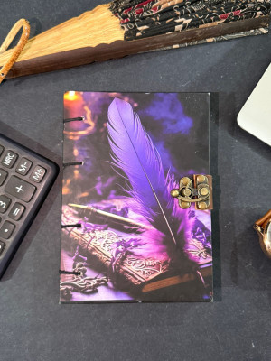 ALBILA HANDICRAFTS Handmade A5 Diary Unruled 200 Pages(Blue)