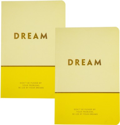 MyOfficeDesk Pursuit Sunny Dream Journals | Diary | Notebook combo set A5 Journal Ruled 192 Pages(Sunny, Yellow, Pack of 2)