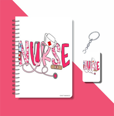 craft maniacs 2023 DOCTOR DIARY + KEYCHAIN A5 Notebook RULED 160 Pages(Multicolor)