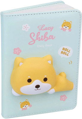 Uni Seoul squishy notebook Mini Notebook unruled 128 Pages(Blue)