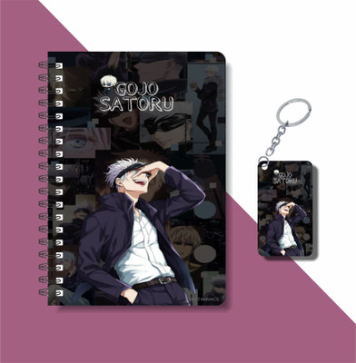 craft maniacs 2023 jujutsu DIARY + KEYCHAIN A5 Notebook RULED 160 Pages(Multicolor)