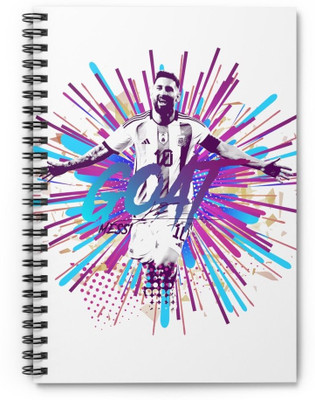 craft maniacs FOOTBALLER DIARY A5 Diary RULED 120 Pages(Multicolor)
