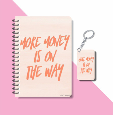craft maniacs POSTERS 2023 DIARY & KEYCHAIN A5 Notebook RULED 120 Pages(Multicolor)