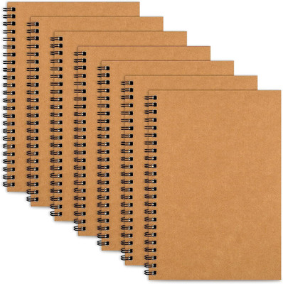 craft maniacs ECO FRIENDLY 2023 COLLECTION A5 Notebook UNRULED 120 Pages(Multicolor, Pack of 7)