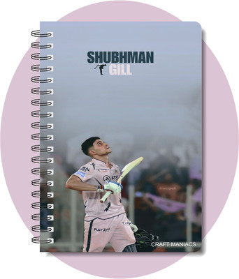 craft maniacs CRICKET 2024 NOTEBOOK COLLECTION A5 Diary RULED 160 Pages(White)