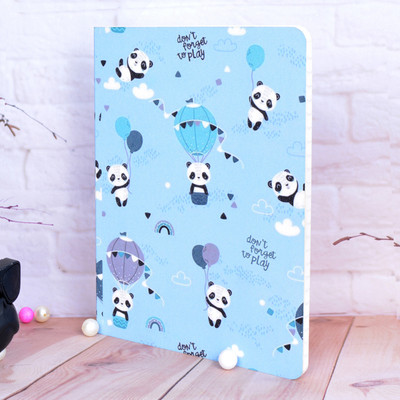 Memorys Soft Bound Rounded Corners Printed Notebooks (148mmX210mm), 80 GSM A5 Notebook Ruled 96 Pages(Playful Panda)