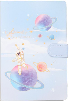 The Procure Store A Leisurely Astronaut A5 Notebook Ruled 112 Pages(Sky)