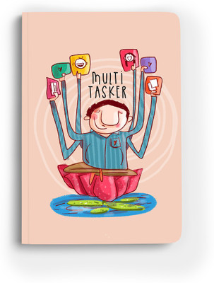 Doodle Monk Multi Tasker Journal Notebook A5 Notebook Designed 96 Pages(Cream)