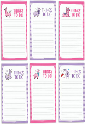 Inkdotpot Notepad Regular Note Pad Unruled 6 Pages(Pink, Pack of 6)