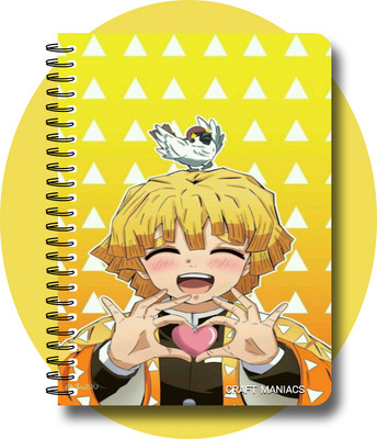 craft maniacs demon s DIARY A5 Notebook RULED 160 Pages(Multicolor)