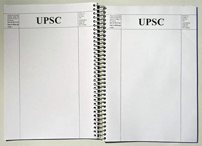 scruton upsc A4 Notebook unruled 200 Pages(White)