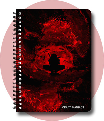 craft maniacs ITACHI UCHIHA DIARY A5 Notebook RULED 120 Pages(Multicolor)